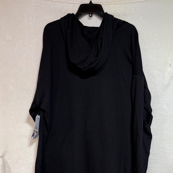 DKNY Sport Women's Hoodie 3X Black Rhinestone Logo Sweater Long Sleeve NEW - Picture 9 of 10